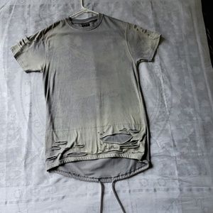 Trashed short sleeve shirt